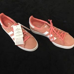 ADIDAS NEW w/ tags! Coral/Pink Campus tennis shoe